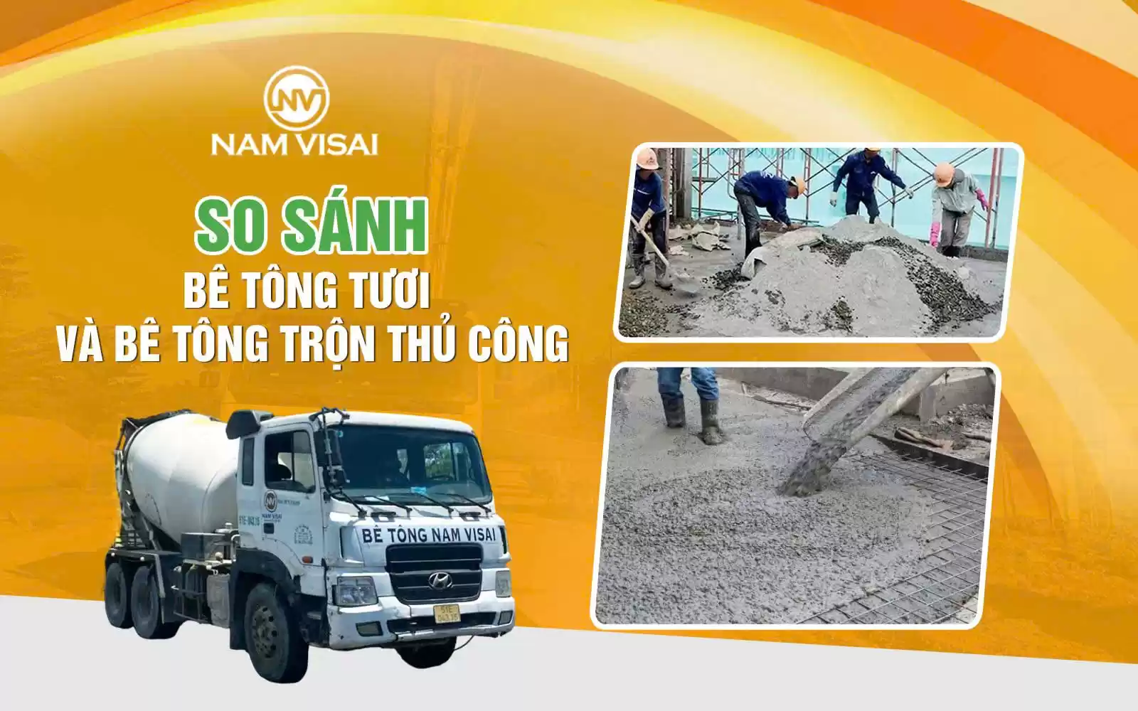 Bê Tông Tươi So Với Bê Tông Trộn Thủ Công