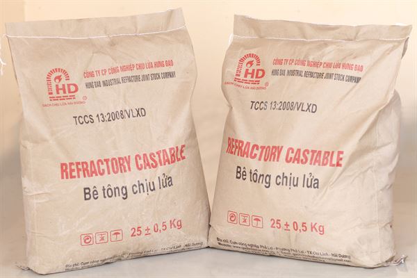 Hình ảnh bao bì xi măng chịu nhiệt phổ biến