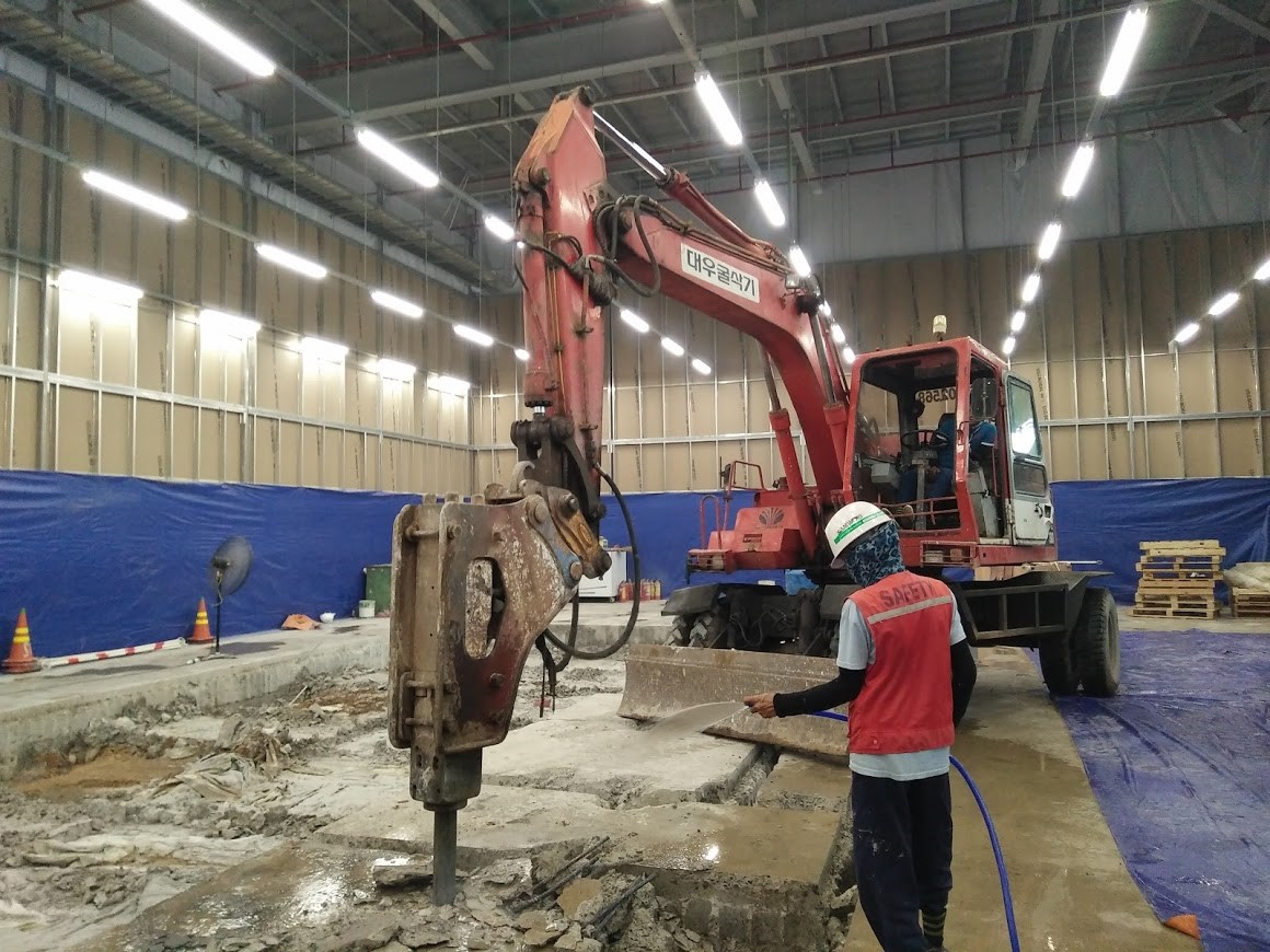 Các hạng mục thường cần đục phá bê tông