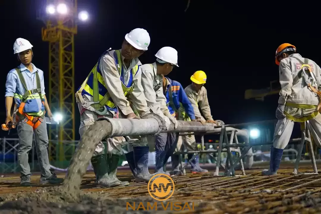 nhân công đổ bê tông tươi Bình Định