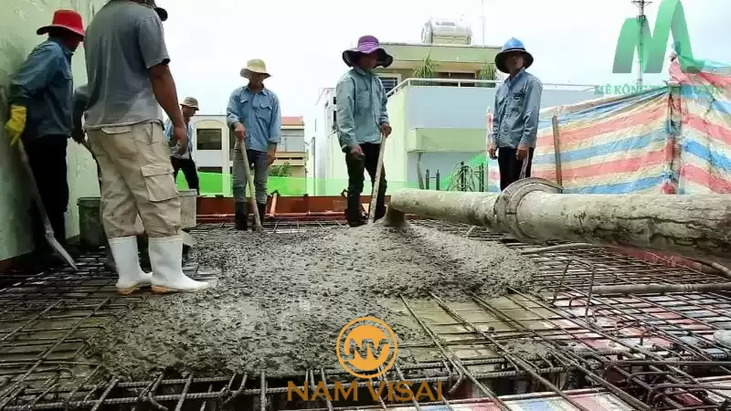 Tầm quan trọng của nhân công trong thi công bê tông