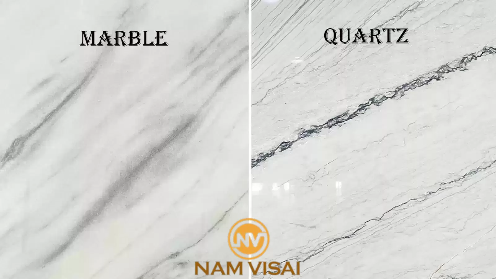 So Sánh Đá Quartz & Marble
