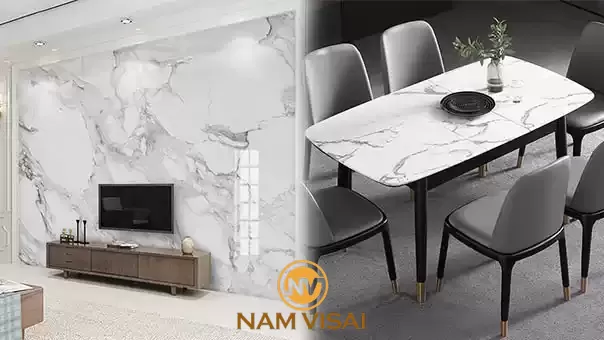 Ứng Dụng Thực Tế – Nên Dùng Đá Quartz Hay Marble?