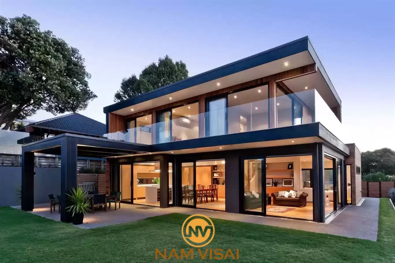 Nhà tiền chế 2 tầng tiện nghi