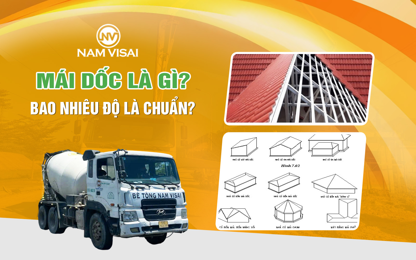 Mái dốc là gì? Bao Nhiêu Độ Là Chuẩn?