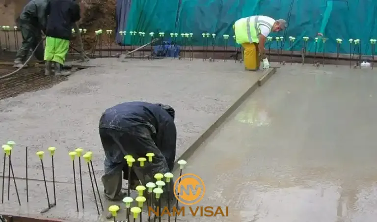 Đổ bê tông không phù hợp với thời tiết