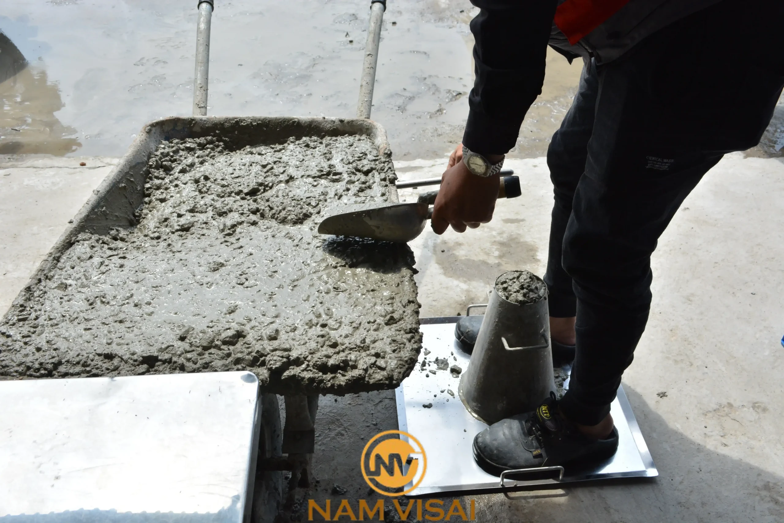 Không kiểm tra bê tông trước khi nhận