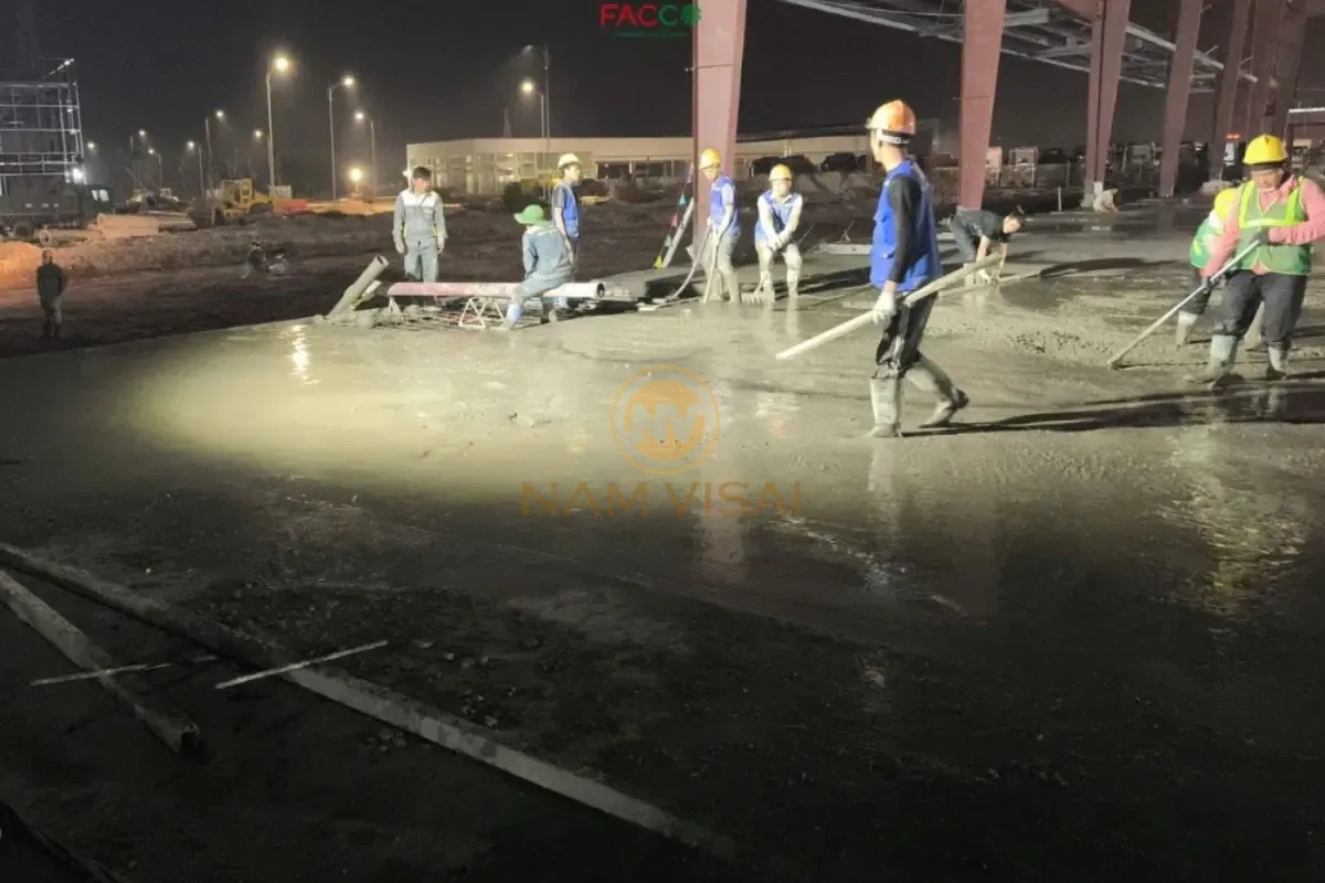 Có nên đổ bê tông tươi ban đêm không?