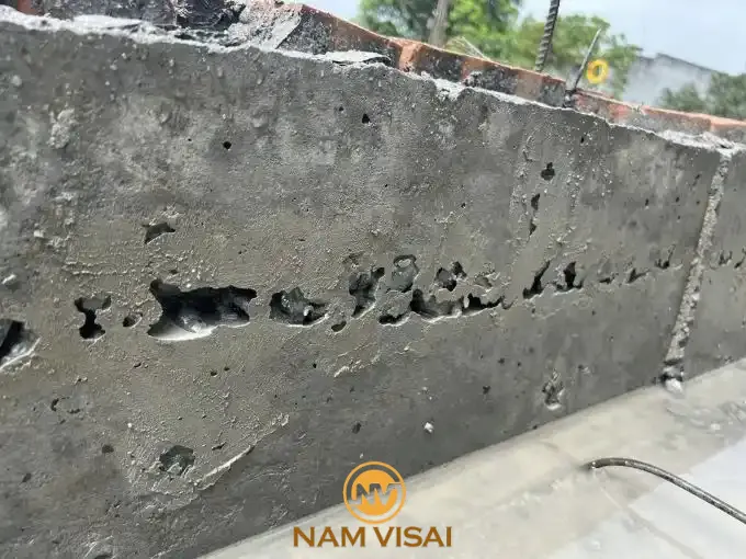 Bê tông tươi bị rỗ mặt là gì?