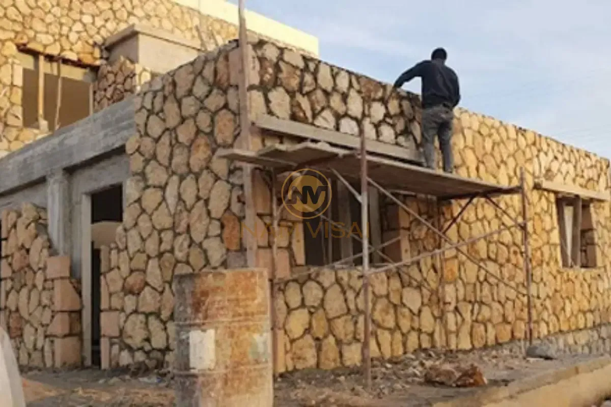 Đá hộc được sử dụng phổ biến trong xây dựng