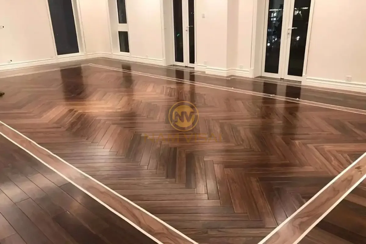 Sàn gỗ tự nhiên biệt thự