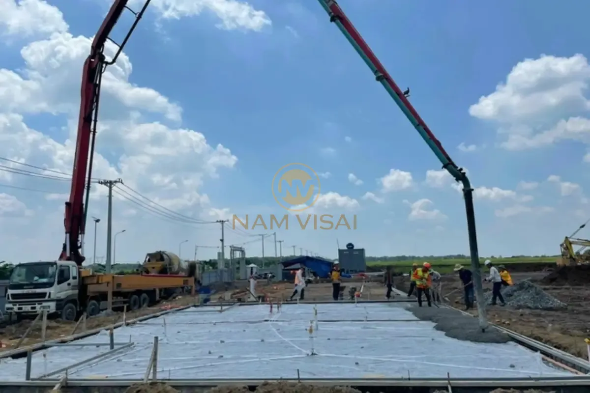 Xe bồn + cần bơm bê tông tươi Phú Yên