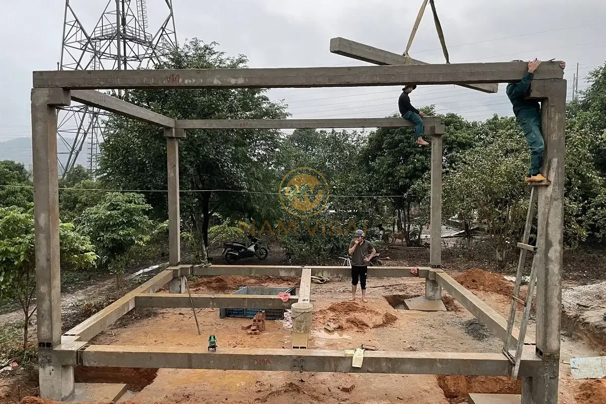 Móng nhà lắp ghép phổ biến