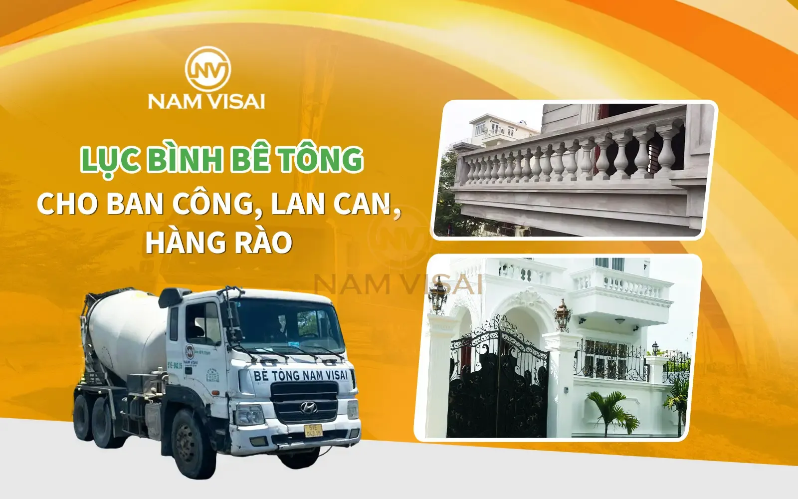 Bảng Giá Lục Bình Bê Tông Cho Lan Can, Ban Công, Hàng Rào