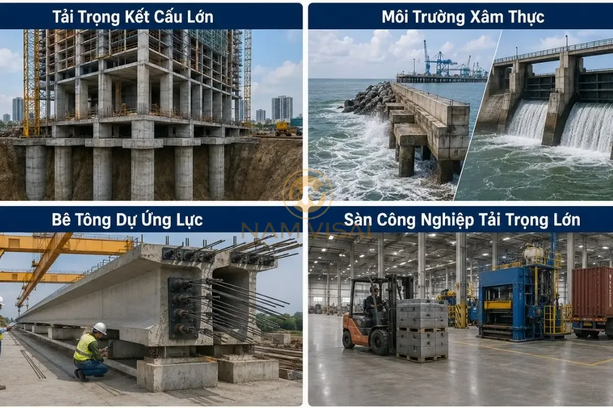 Khi nào nên dùng bê tông tươi mác cao 
