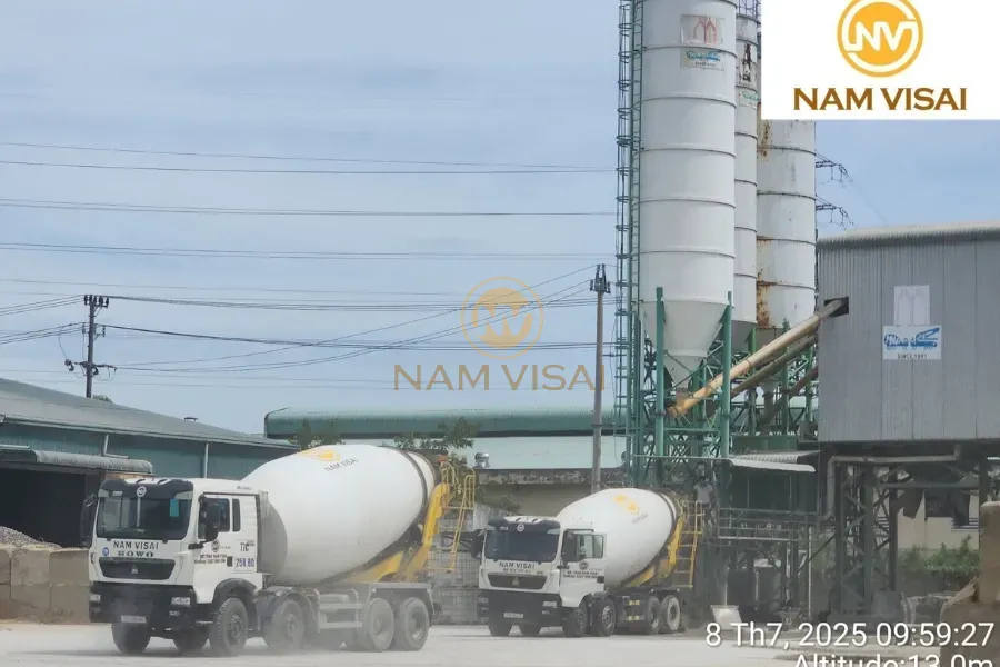 Nhà máy sản xuất - Trộn bê tông tươi Namvisai