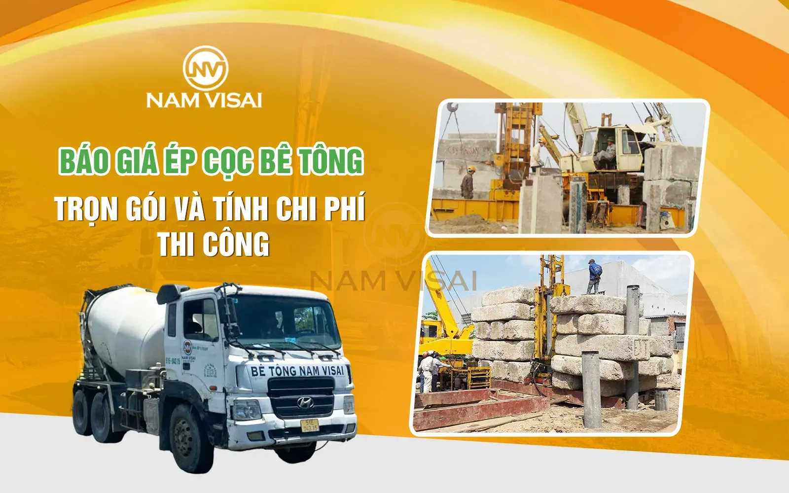 báo giá ép cọc bê tông trọn gói