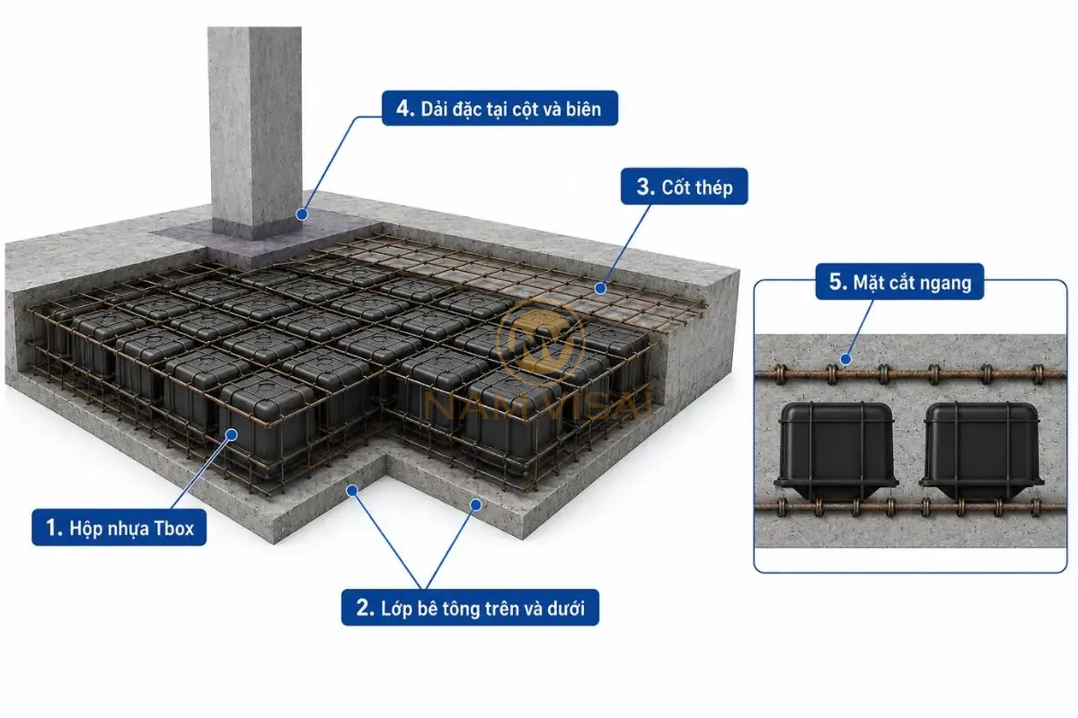 Cấu Tạo Sàn Hộp Tbox