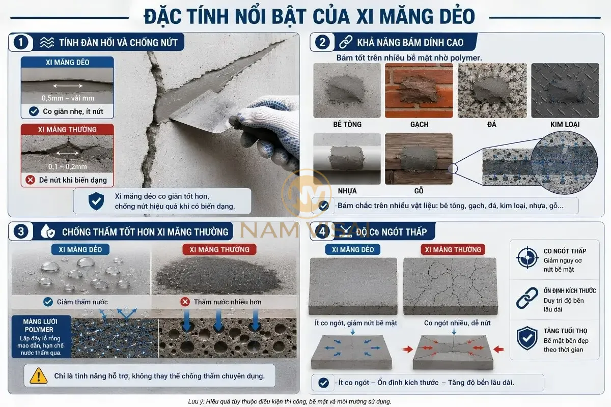 Đặc Điểm Của Xi Măng Dẻo