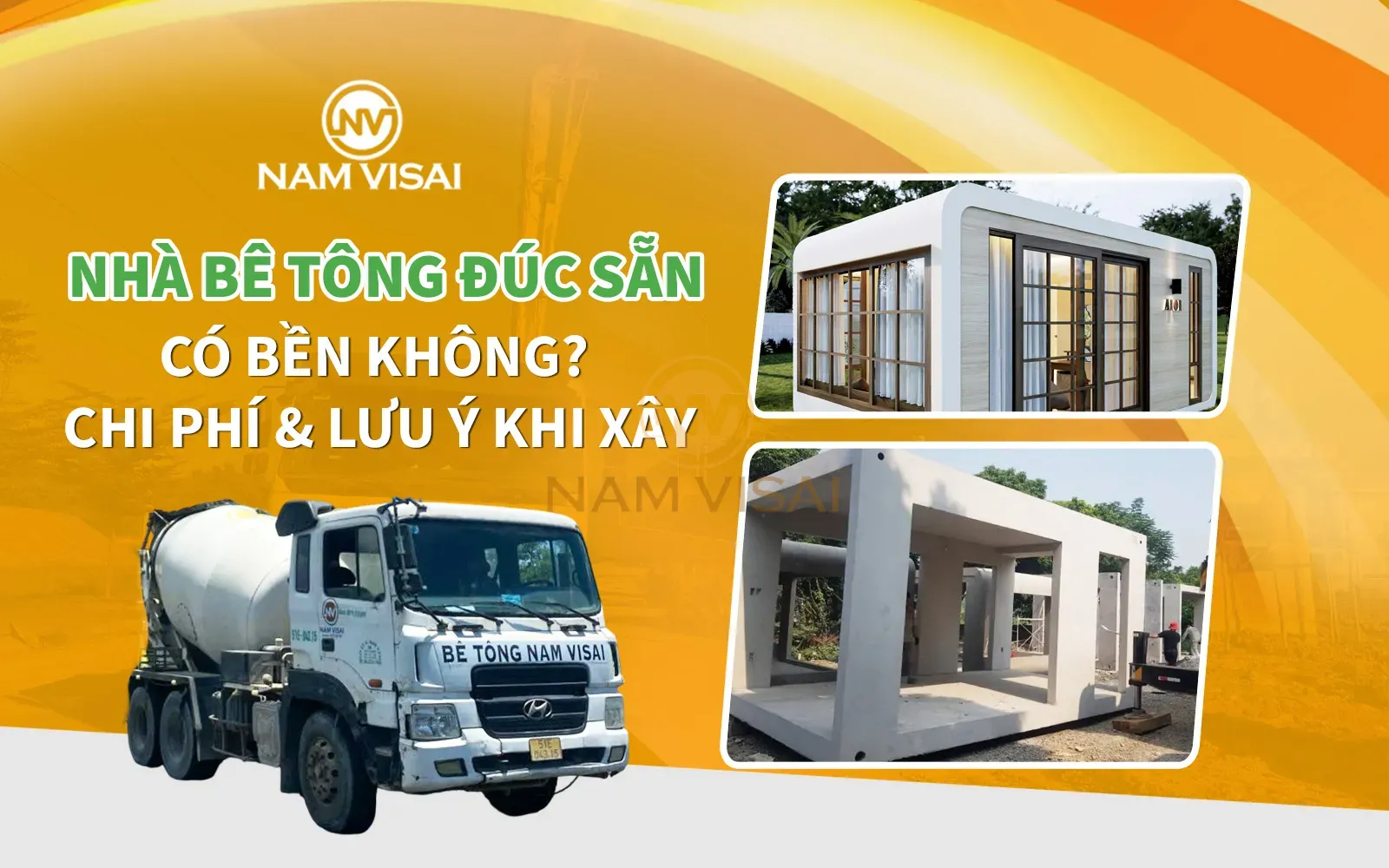 Nhà Bê Tông Đúc Sẵn Có Bền Không? Chi Phí & Lưu Ý Khi Xây