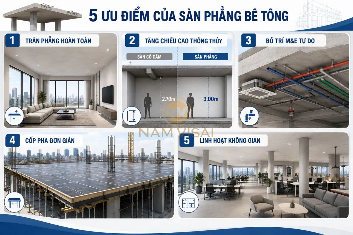 Ưu Điểm Của Sàn Phẳng
